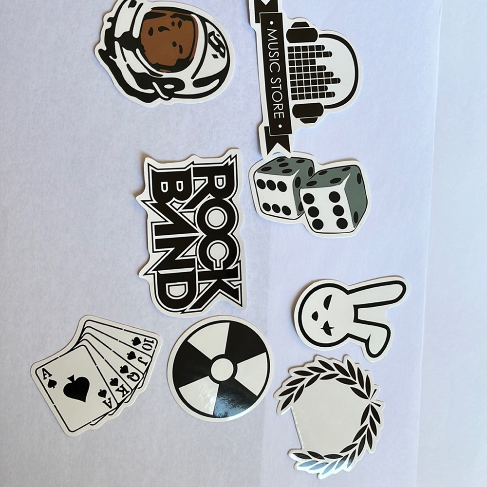 8 stickers, new